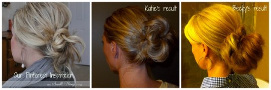 messy buns collage